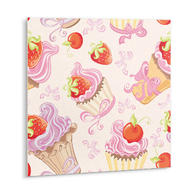 Vinyl tegels zelfklevend Kleurrijke fruit cupcakes