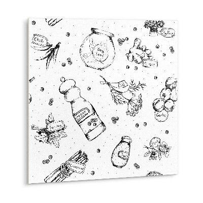 Vinyl tegels Zwart-wit abstractie