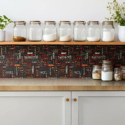 Vinyl tegels zelfklevend Barbecue grill thema