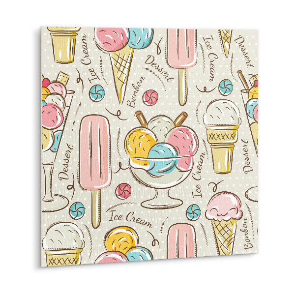 Vinyl tegels zelfklevend Kleurrijk ijs