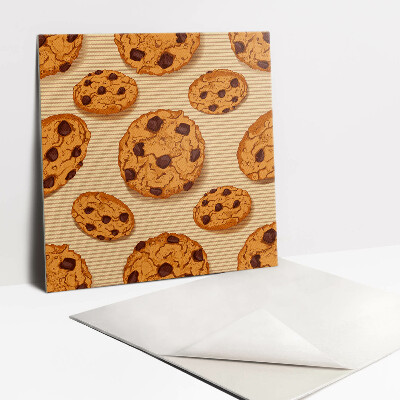 Zelfklevende vinyl tegels Bruine koekjes