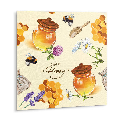 Vinyl tegels zelfklevend Honingraat en pot