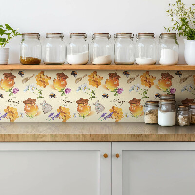 Vinyl tegels zelfklevend Honingraat en pot