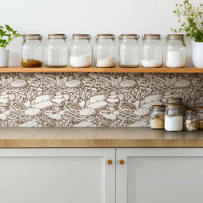 Zelfklevende vinyl tegels Bruin Abstract Voedsel