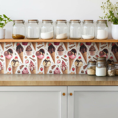Vinyl tegels IJs, cupcakes, snoep