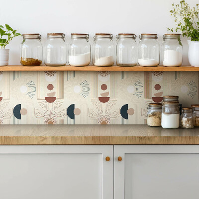 Zelfklevende vinyl tegels Boho geometrische vormen