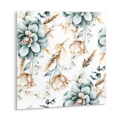 Zelfklevende vinyl tegels Geschilderde bloemen