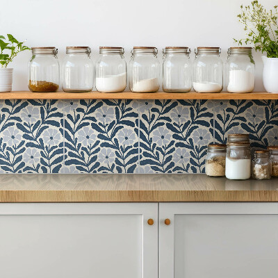 Zelfklevende vinyl tegels Geschilderde bloemen