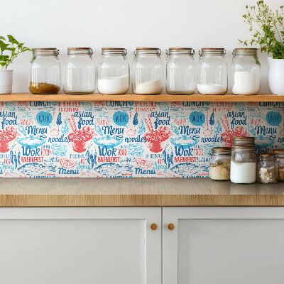 Vinyl tegels zelfklevend Tekening met voedselthema