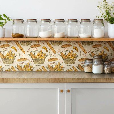 Zelfklevende vinyl tegels Cartoonbrood