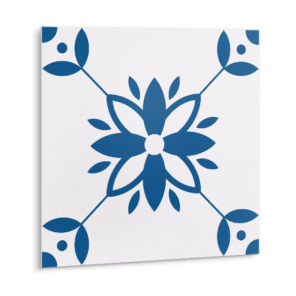 Zelfklevende vinyl tegels Bloemenornament