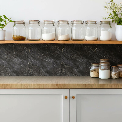 Vinyl tegels zelfklevend Donker marmer