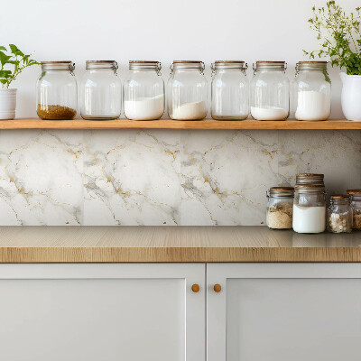 Zelfklevende vinyl tegels Elegant marmer en goud