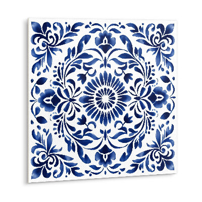 Zelfklevende vinyl tegels Bloemenornament