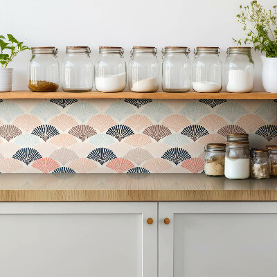 Zelfklevende vinyl tegels Pastel boho-patroon