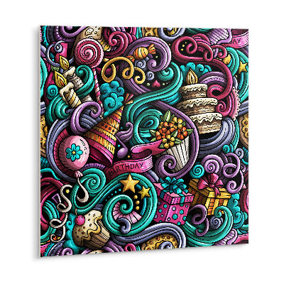 Vinyl tegels Abstracte verjaardagsaccessoires