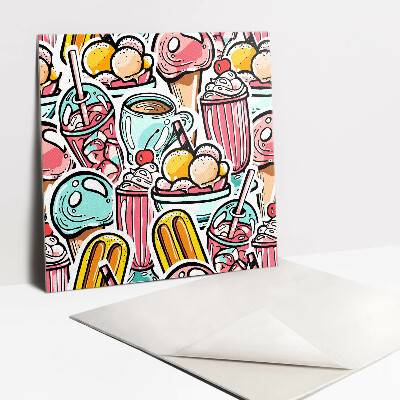 Vinyl tegels Cartoon snoepjes