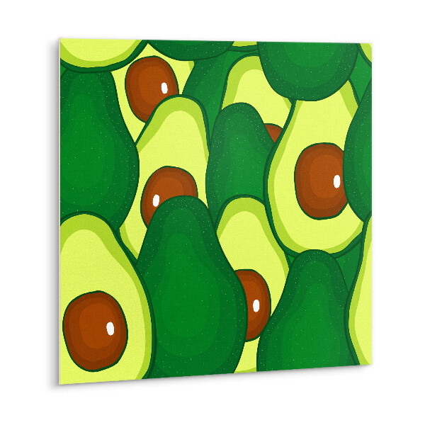 Vinyl tegels Groene cartoon avocado