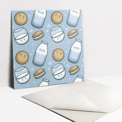 Vinyl tegels Melk en koekjes