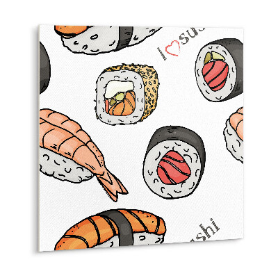 Vinyl tegels zelfklevend Tekenfilm sushi