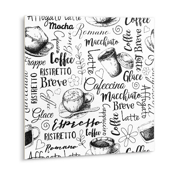 Zelfklevende vinyl tegels Koffie thema