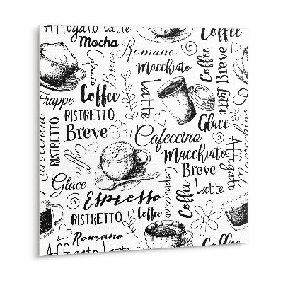 Zelfklevende vinyl tegels Koffie thema