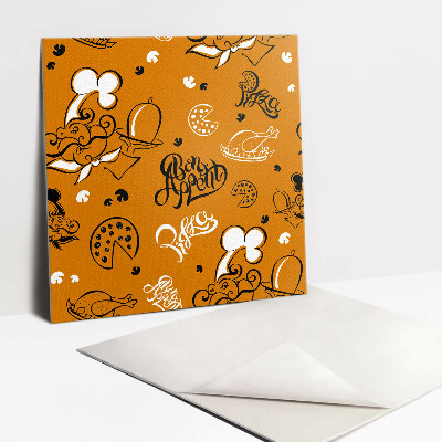 Vinyl tegels Eet smakelijk thema!