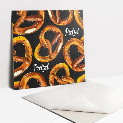 Vinyl tegels zelfklevend Cartoon pretzels