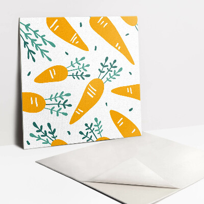 Vinyl tegels Cartoon wortel