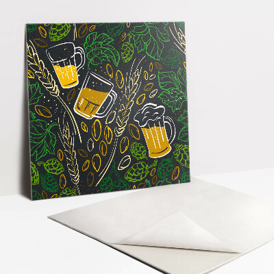 Vinyl tegels Tekening van hopbellen