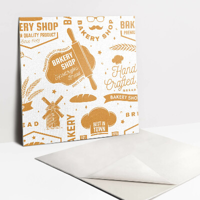 Zelfklevende vinyl tegels Bakkerijthema