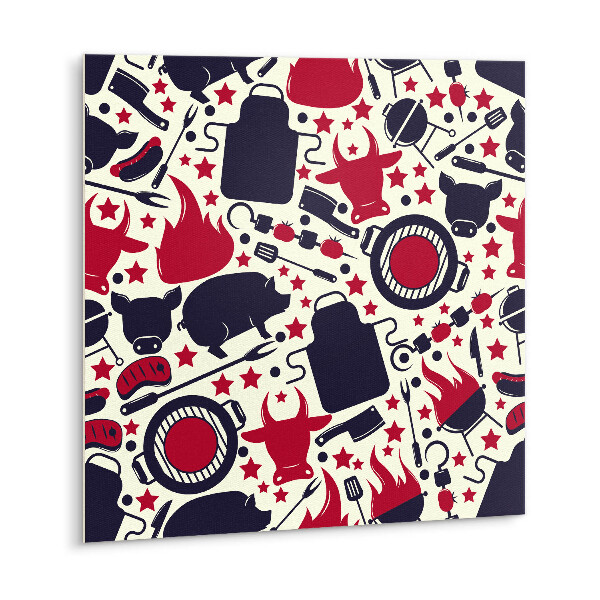 Vinyl tegels zelfklevend Cartoongrill