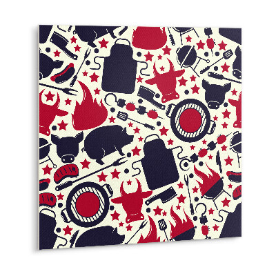 Vinyl tegels zelfklevend Cartoongrill