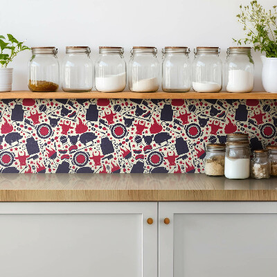 Vinyl tegels zelfklevend Cartoongrill