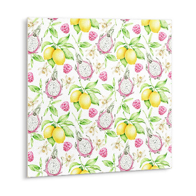 Vinyl tegels zelfklevend Drakenfruit en citroen