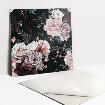 Vinyl tegels Kleurrijke bloemen