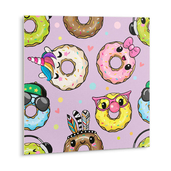 Vinyl tegels zelfklevend Cartoon donuts