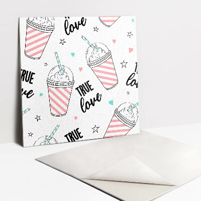 Zelfklevende vinyl tegels Cartooncocktail