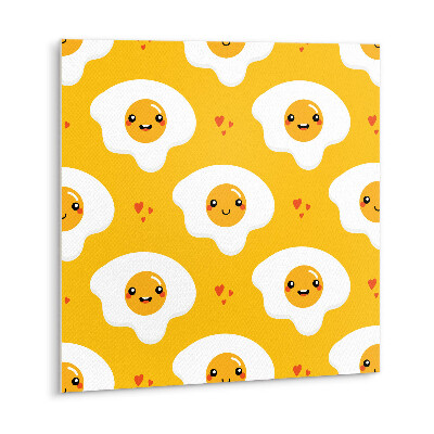 Vinyl tegels zelfklevend Cartoon eieren