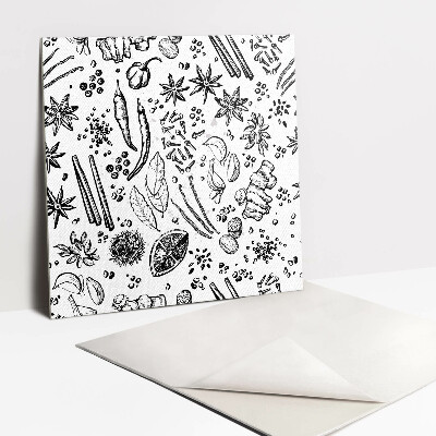 Vinyl tegels Cartoon groenten en fruit