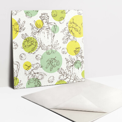 Zelfklevende vinyl tegels Olijfolie