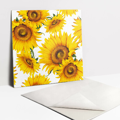 Zelfklevende vinyl tegels Zonnebloemen