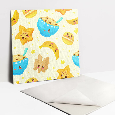 Zelfklevende vinyl tegels Cartoon snoepjes