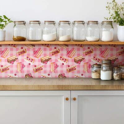 Zelfklevende vinyl tegels Dessert en gebak