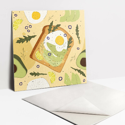 Vinyl tegels zelfklevend Avocado en ei toast