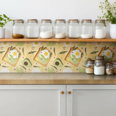 Vinyl tegels zelfklevend Avocado en ei toast