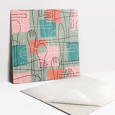 Vinyl tegels zelfklevend Abstract bestek