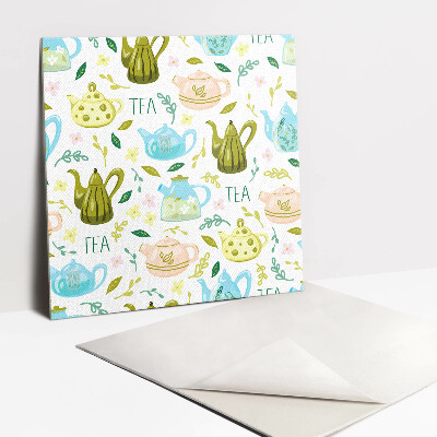 Vinyl tegels Theepot