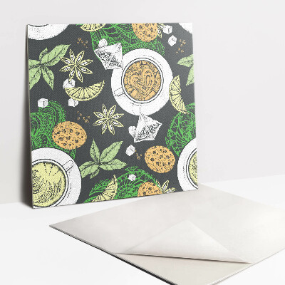 Zelfklevende vinyl tegels Koffie en thee