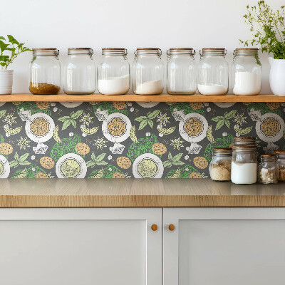 Zelfklevende vinyl tegels Koffie en thee